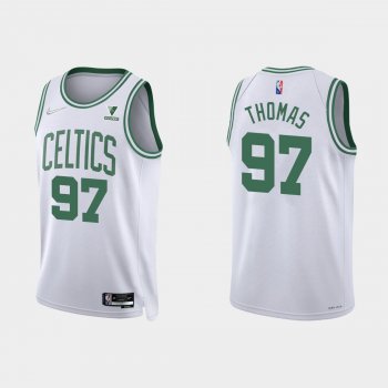 Boston Celtics Brodric Thomas #97 Nike 2021/22 75th Anniversary Diamond White Jersey Association