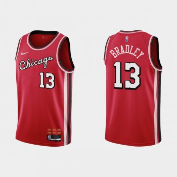 Chicago Bulls 75th Anniversary #13 Tony Bradley Red City Jersey