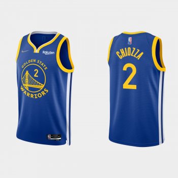 Golden State Warriors Chris Chiozza #2 Nike 2021/22 75th Anniversary Diamond Royal Jersey Icon