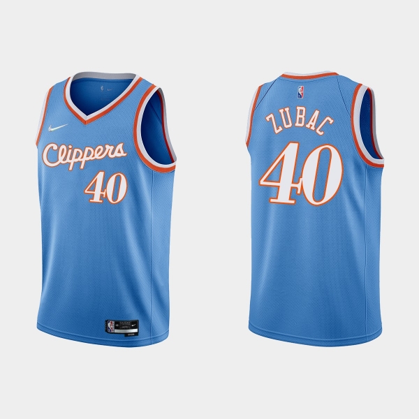 Los Angeles Clippers 75th Anniversary #40 Ivica Zubac Blue City Jersey