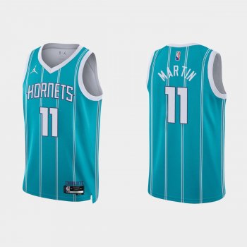 Charlotte Hornets Cody Martin #11 Nike 2021/22 75th Anniversary Diamond Teal Jersey Icon