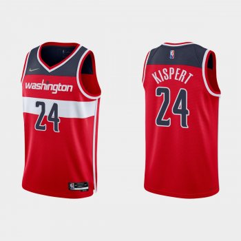 Washington Wizards Corey Kispert #24 Nike 2021/22 75th Anniversary Diamond Red Jersey Icon