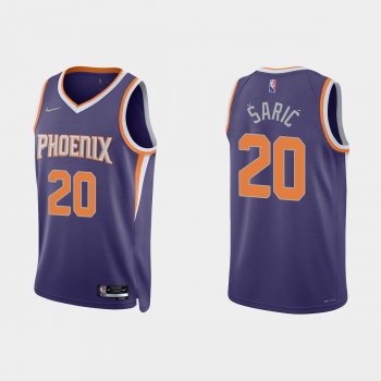 Phoenix Suns Dario Saric #20 Nike 2021/22 75th Anniversary Diamond Purple Jersey Icon