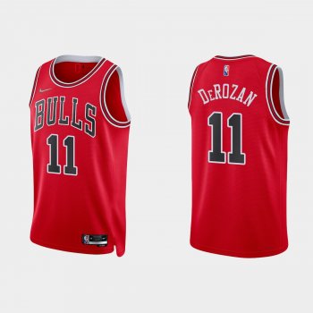 Chicago Bulls DeMar DeRozan #11 Nike 2021/22 75th Anniversary Diamond Red Jersey Icon