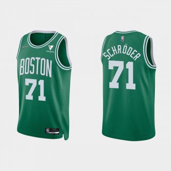 Boston Celtics Dennis Schroder #71 Nike 2021/22 75th Anniversary Diamond Kelly Green Jersey Icon