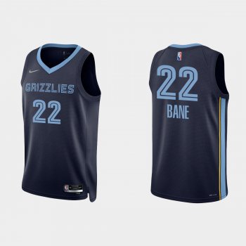 Memphis Grizzlies Desmond Bane #22 Nike 2021/22 75th Anniversary Diamond Navy Jersey Icon