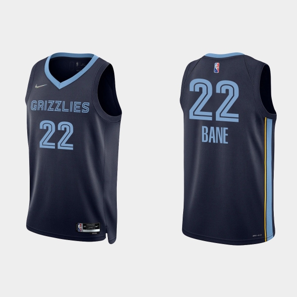 Memphis Grizzlies Desmond Bane #22 Nike 2021/22 75th Anniversary Diamond Navy Jersey Icon