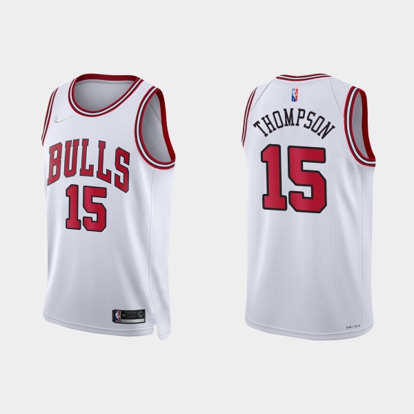 Chicago Bulls Ethan Thompson #15 Nike 2021/22 75th Anniversary Diamond White Jersey Association