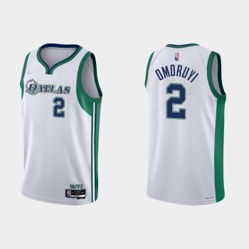 Dallas Mavericks Eugene Omoruyi #2 Nike 2021/22 75th Anniversary City White Jersey