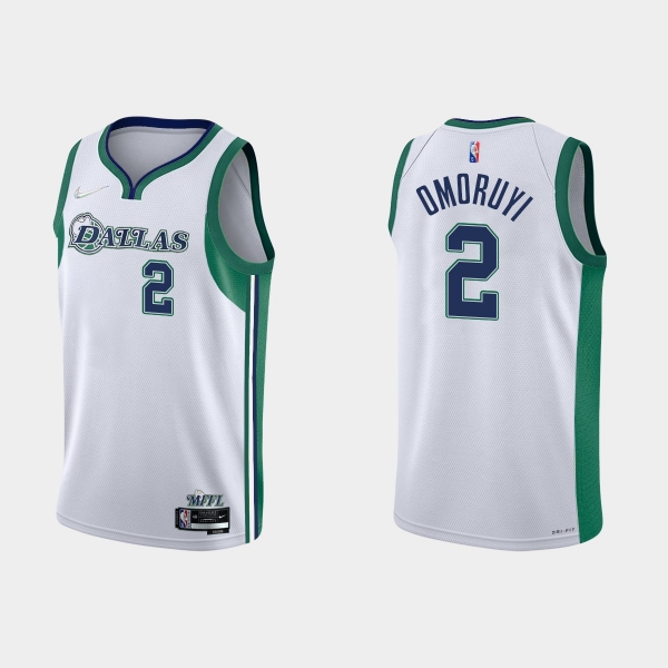 Dallas Mavericks Eugene Omoruyi #2 Nike 2021/22 75th Anniversary City White Jersey