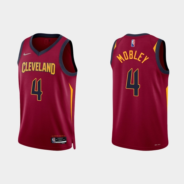 Cleveland Cavaliers Evan Mobley #4 Nike 2021/22 75th Anniversary Diamond Wine Jersey Icon