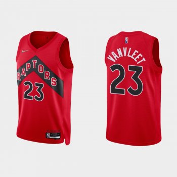 Toronto Raptors Fred VanVleet #23 Nike 2021/22 75th Anniversary Diamond Red Jersey Icon