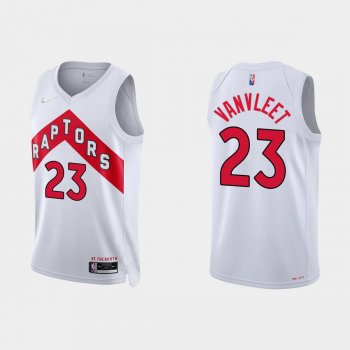 Toronto Raptors Fred VanVleet #23 Nike 2021/22 75th Anniversary Diamond White Jersey Association