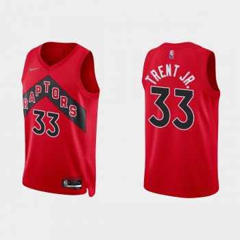 Toronto Raptors Gary Trent Jr. #33 Nike 2021/22 75th Anniversary Diamond Red Jersey Icon