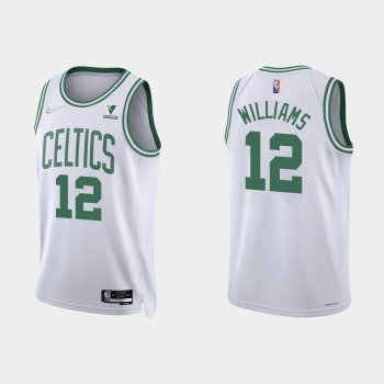 Boston Celtics Grant Williams #12 Nike 2021/22 75th Anniversary Diamond White Jersey Association