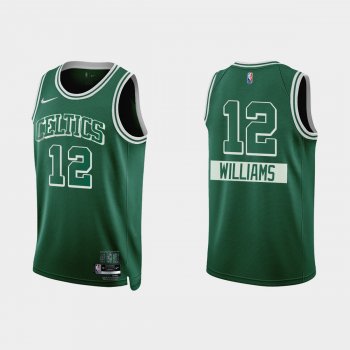 Celtics Grant Williams #12 Nike City Edition 75th Anniversary Green Jersey