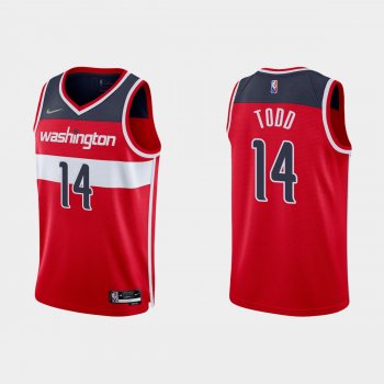 Washington Wizards Isaiah Todd #14 Nike 2021/22 75th Anniversary Diamond Red Jersey Icon