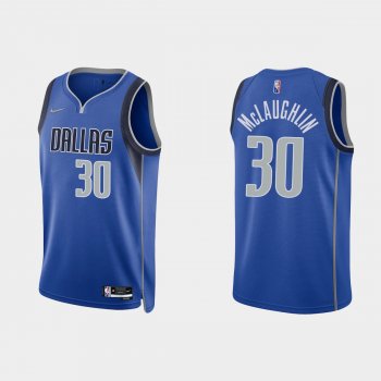 Dallas Mavericks JaQuori McLaughlin #30 Nike 2021/22 75th Anniversary Diamond Blue Jersey Icon