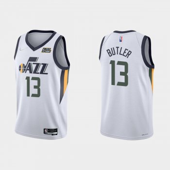 Utah Jazz Jared Butler #13 Nike 2021/22 75th Anniversary Diamond White Jersey Association