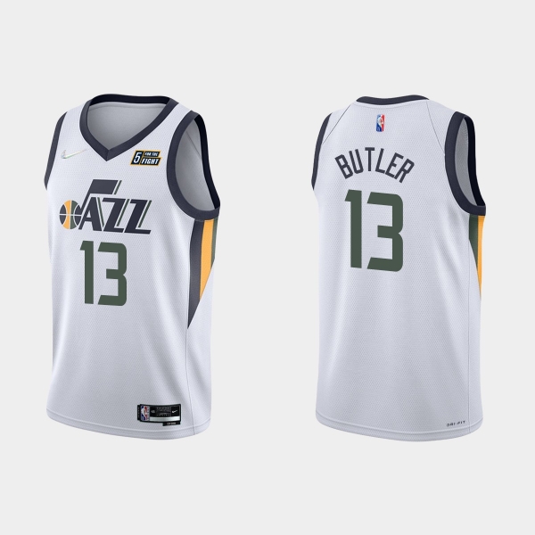 Utah Jazz Jared Butler #13 Nike 2021/22 75th Anniversary Diamond White Jersey Association