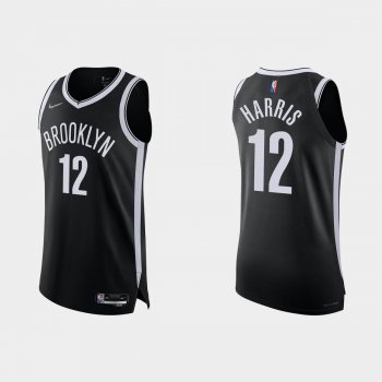 Brooklyn Nets Joe Harris #12 2021/22 75th Anniversary Diamond Black Authentic Jersey