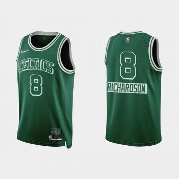 Celtics Josh Richardson #8 Nike City Edition 75th Anniversary Green Jersey