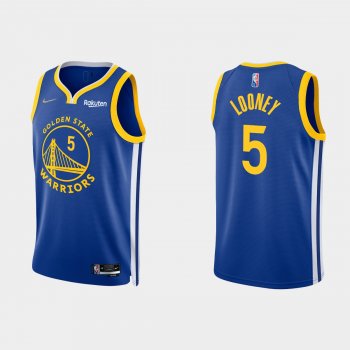 Golden State Warriors Kevon Looney #5 Nike 2021/22 75th Anniversary Diamond Royal Jersey Icon