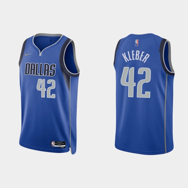 Dallas Mavericks Maxi Kleber #42 Nike 2021/22 75th Anniversary Diamond Blue Jersey Icon