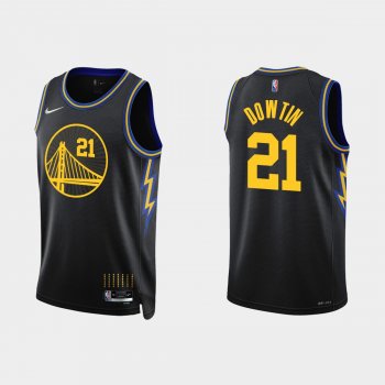 Golden State Warriors #21 Jeff Dowtin 2021-22 City Edition Swingman Jersey 75th Anniversary