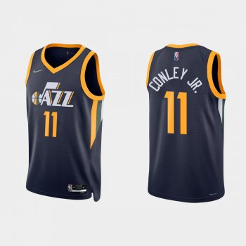 Utah Jazz Mike Conley Jr. #11 Nike 2021/22 75th Anniversary Diamond Navy Jersey Icon