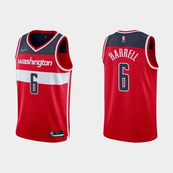 Washington Wizards Montrezl Harrell #6 Nike 2021/22 75th Anniversary Diamond Red Jersey Icon