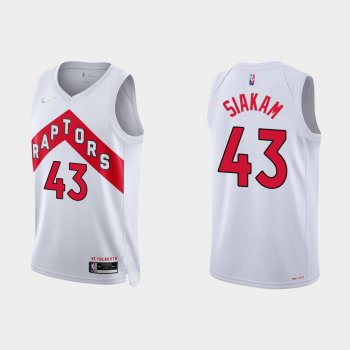 Toronto Raptors Pascal Siakam #43 Nike 2021/22 75th Anniversary Diamond White Jersey Association