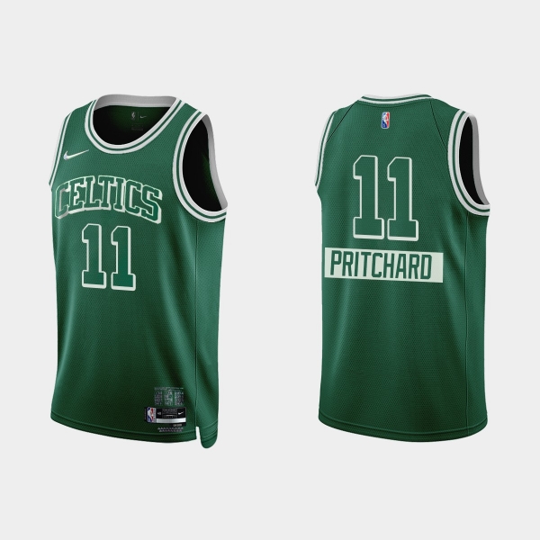 Celtics Payton Pritchard #11 Nike City Edition 75th Anniversary Green Jersey