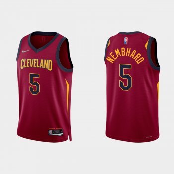 Cleveland Cavaliers RJ Nembhard #5 Nike 2021/22 75th Anniversary Diamond Wine Jersey Icon