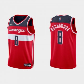 Washington Wizards Rui Hachimura #8 Nike 2021/22 75th Anniversary Diamond Red Jersey Icon