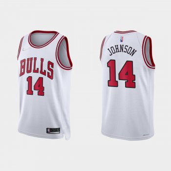 Chicago Bulls Stanley Johnson #14 Nike 2021/22 75th Anniversary Diamond White Jersey Association