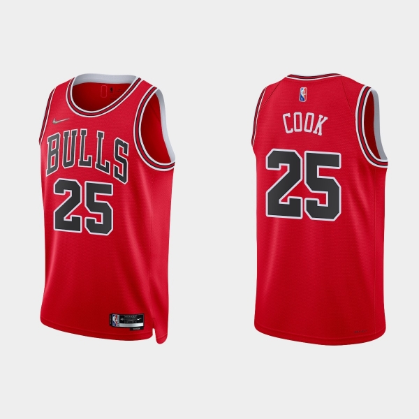 Chicago Bulls Tyler Cook #25 Nike 2021/22 75th Anniversary Diamond Red Jersey Icon