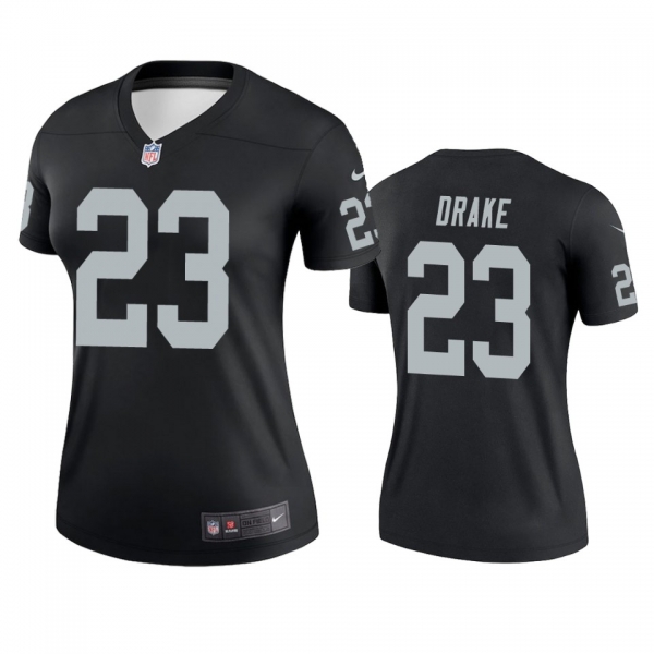 Women's Las Vegas Raiders Kenyan Drake Black Legend Jersey