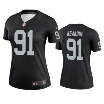 Women's Las Vegas Raiders Yannick Ngakoue Black Legend Jersey