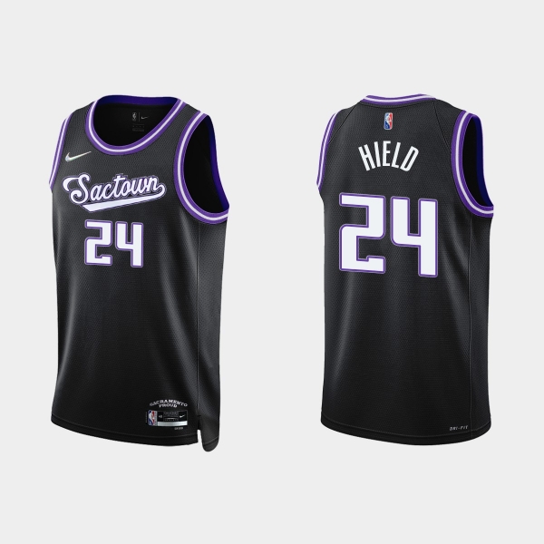 Sacramento Kings #24 Buddy Hield 2021-22 NBA 75th Anniversary City Black Jersey