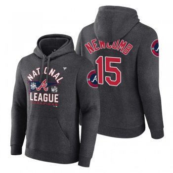 Atlanta Braves Sean Newcomb Charcoal 2021 National League Champions Hoodie