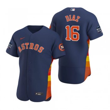 Houston Astros Aledmys Diaz Navy 2021 World Series Authentic Jersey