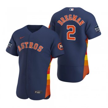 Houston Astros Alex Bregman Navy 2021 World Series Authentic Jersey