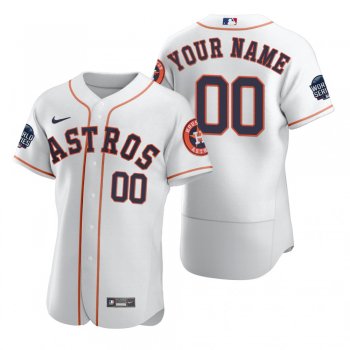 Houston Astros Custom White 2021 World Series Authentic Jersey