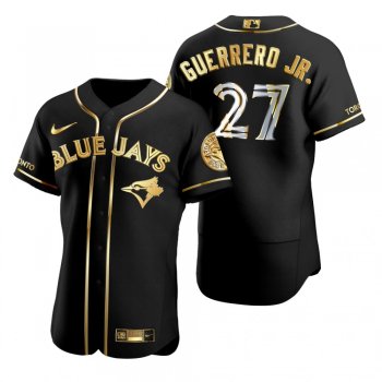 Toronto Blue Jays Vladimir Guerrero Jr. Nike Black Gold Edition Authentic Jersey