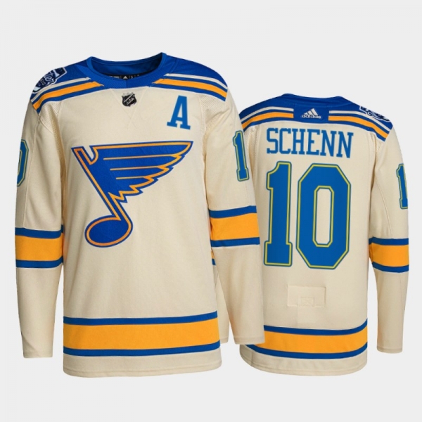 St. Louis Blues Brayden Schenn #10 2022 Winter Classic Cream Authentic Jersey