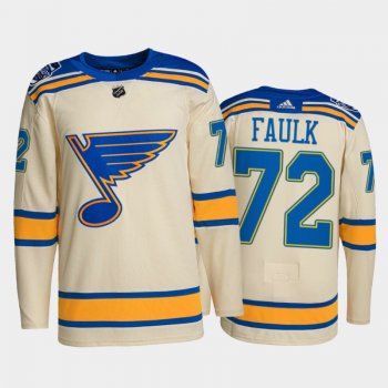 St. Louis Blues Justin Faulk #72 2022 Winter Classic Cream Authentic Jersey