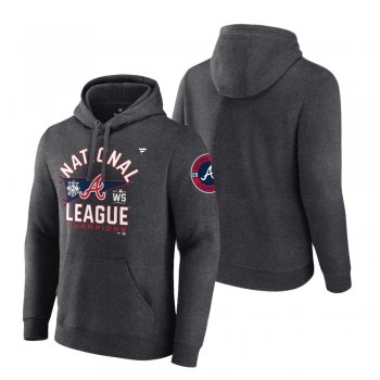 Atlanta Braves Charcoal 2021 National League Champions Locker Room Pullover Hoodie