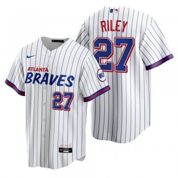 Atlanta Braves Austin Riley White 2021 City Connect Replica Jersey