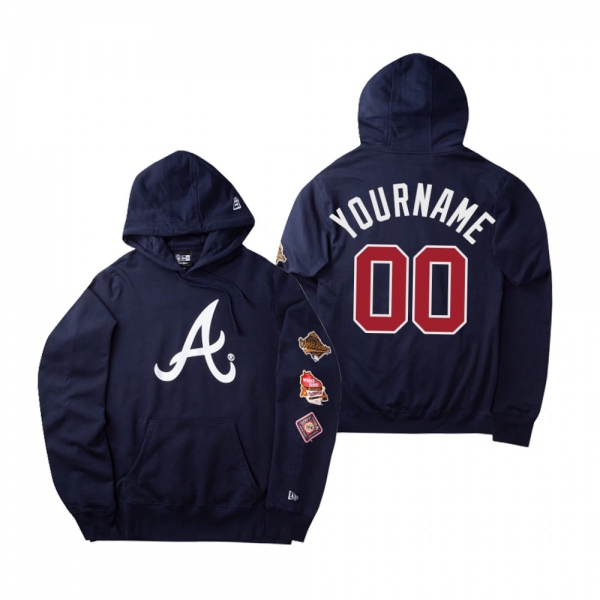 Atlanta Braves Custom Blue World Champions Hoodie